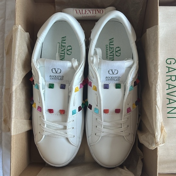 Valentino Garavani Multi Colored Rockstud Sneakers - Picture 5 of 13